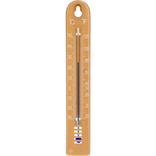 Universele thermometer (-30 tot +50°C), 17 cm, lichtbruin