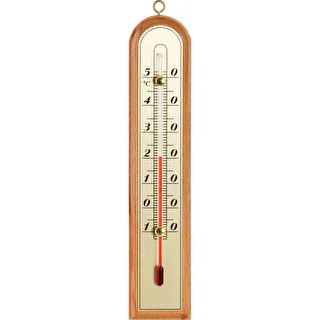 Kamertemperatuurmeter met gouden schaal (-10°C tot +50°C) 22cm, mix