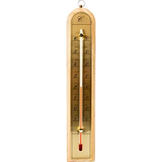 Kamerthermometer met gouden schaal (-10°C tot +60°C) 28cm mix