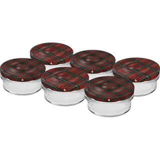 Pot TO 65 ml met gekleurde deksel fi66 - 6 stuks.