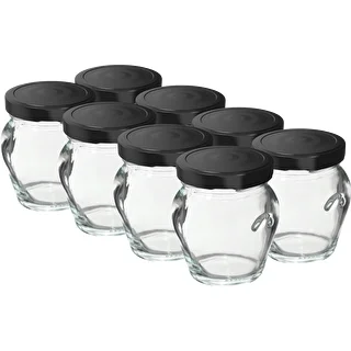 Pot TO 106 ml Amfora met gekleurd deksel fi 53 - 8 stuks