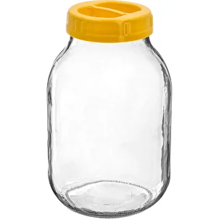 Twist-off pot 3 L en kunststof deksel fi 100, met handvat