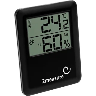 Weerstation – elektronisch, draadloos, zwart