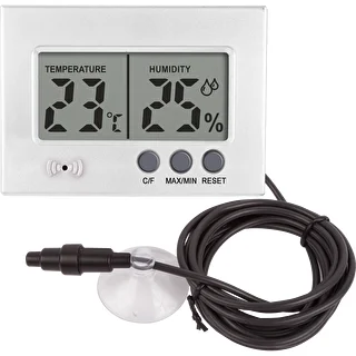 Elektronische thermometer en hygrometer voor terrarium (0°C tot +50°C) 5 cm