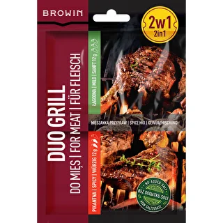 Duo Grill voor vlees, 2-in-1 kruidenmix, 2 x 12 g