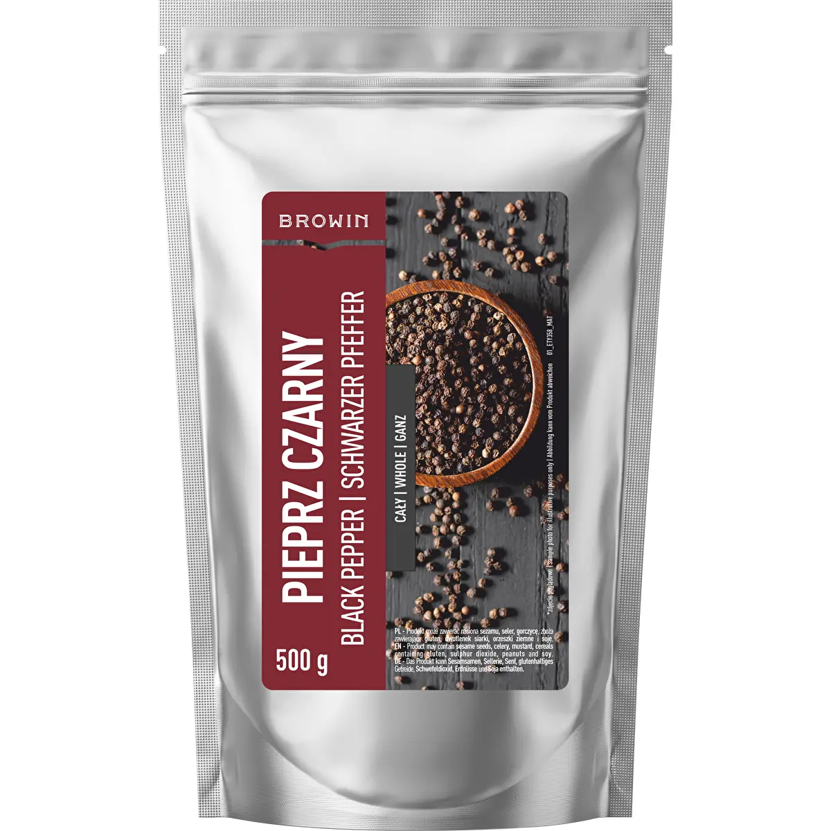 Zwarte peperkorrels, 500 g