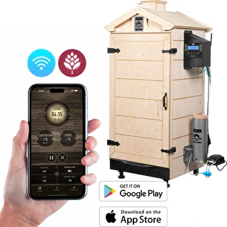 Frameloze rookoven dragON PLYWOOD NATURE met Wi-Fi-controller, 200L – photo 1
