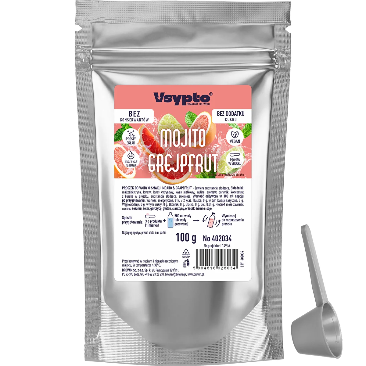 VSYPTO met Mojito-grapefruitsmaak, 100 g