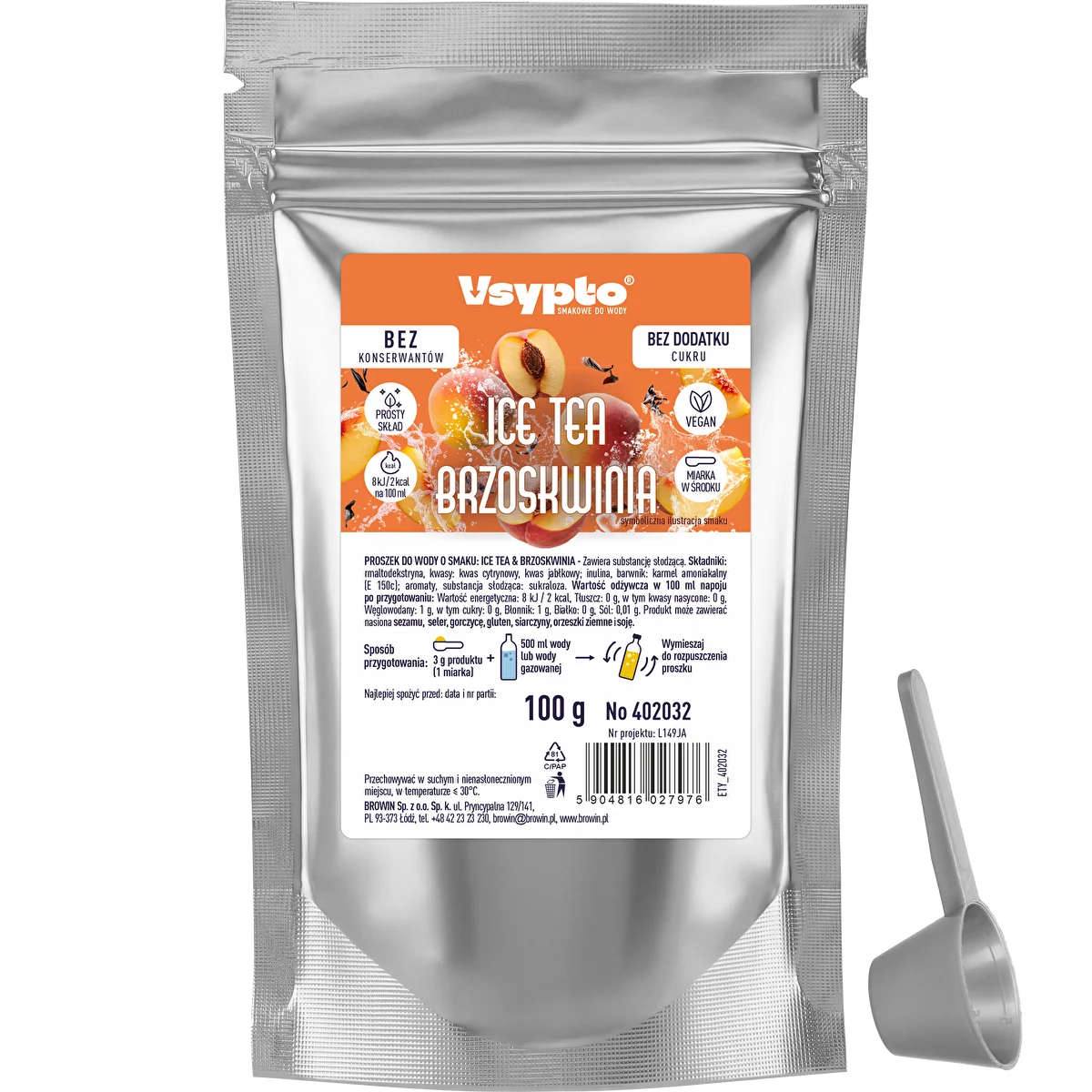 VSYPTO met de smaak Ice Tea Perzik, 100 g