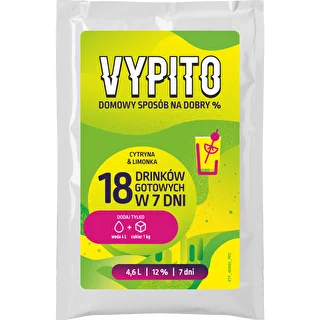 VYPITO 12%, zakje voor 18 drankjes - Citroen & limoen, 126 g