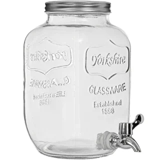 Limonadepot met kraantje - glas, 4 L