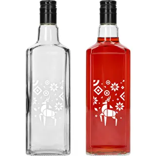 Tynktura-fles, 500 ml met schroefdop - Kerst Rendier – photo 2