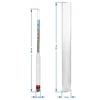 Alcoholmeter in onbreekbare buis - 4 ['alcoholmeter', ' areometer voor het meten van alcohol', ' alcoholindicator', ' voor distillaten', " voor wodka's"]