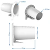 Applicator voor vleeswaren netten - premium versie - buis - 5 ['applicator voor vleeswaren', ' vleeswarenapplicator', ' horizontale applicator', ' verticale applicator', ' zelfgemaakte vleesproducten', ' kaas roken', ' netvuller', ' voor het aanbrengen van vleeswaren netten', ' voor ham', ' hamvuller', ' hamapplicator', ' voor rooknetten', ' voor kazen', ' hoe maak je ham', ' zelfgemaakte ham', ' zelfgemaakte lende']