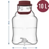 Ballon 10 L met handvat en kraantje - 13 ['onbreekbare ballon', ' PET-ballon', ' lichte ballon', ' wijnballon', ' ballon met kraan', ' ballon met kraantje', ' wijnballon', ' ballon met aftapkraantje', ' plastic ballon', ' fermentatieballon', ' ballon 10 L']