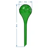 Bewateringsballen voor planten, groen transparant, 400 ml, 4 stuks - 5 ['bewateringsballen', ' bloemenbewateringsdispenser', ' voor het bewateren van bloemen', ' bloemenbevochtigers', ' bloemenbewatering', ' plantenbewatering', ' potbewateringssystemen', ' voor het bewateren van bloemen', ' voor kamerplanten', ' bewateringssysteem', ' bewateringsbal', ' waterdispenser voor potten', ' plantenballen', ' plantendispenser', ' plantenbewatering', ' bewateringsbal', ' groene bewateringsballen', ' transparante bewateringsballen', ' gekleurde bewateringsballen']