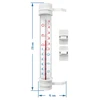 Buitenthermometer (-50°C tot +50°C) 23cm mix, Poolse productie - 2 ['buitenthermometer', ' thermometer', ' raamthermometer', ' thermometer met duidelijke schaal', ' thermometer van kunststof', ' thermometer voor raam', ' thermometer voor balkon', ' tweezijdige thermometer', ' zelfklevende thermometer']