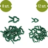 Clips voor het vastmaken van planten 20 stuks (8x groot/12x klein) - 2 ['plantenlabels', ' labels voor plantenbeschrijving', ' voor plantenbeschrijving', ' informatieborden voor planten', ' borden voor planten']
