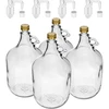 Dama 5 L met schroefdop, kurk en waterslot – 4 stuks ['mandfles', ' mandfles voor wijn', ' dame-jeanne', ' Dama 5 L', ' ballonfles 5 L', ' gistingsfles', ' ballonfles', ' Dama-fles 5 L', ' ballonfles voor wijn', ' mandfles voor distillaat']