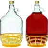 Dame Karaf 5 L met dop en plastic mand - 3 ['karaf', ' karaf voor wijn', ' dame karaf', ' dame in mand', ' dame 5 L', ' ballon 5 L', ' demijohn', ' ballon in mand', ' fles dame 5L in mand', ' ballon', ' karaf voor wijn', ' karaf voor sterke drank']
