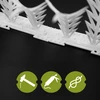 Decoratieve vogelafschrikkende strips met spikes, wit - van kunststof, 6 stuks - 6 ['vogelafschrikker', ' vogelspikes', ' spikes tegen vogels', ' plastic spikes afschrikker', ' duivenspikes', ' decoratieve spikes voor vensterbank', ' strip met spikes tegen vogels', ' decoratieve strip met spikes', ' plastic strips voor vogels', ' bescherming tegen vogels', ' bescherming tegen duiven', ' gevelbescherming tegen vogels', ' vogels afschrikken', ' schone vensterbank', ' spikes op plastic strip', ' set spikes voor vogels', ' effectieve bescherming tegen duiven', ' vogels', ' vogels afschrikkende spikes', ' decoratieve strips om vogels af te schrikken', ' hoe vogels effectief af te schrikken', ' strips en spikes veilig voor vogels']