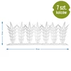 Decoratieve vogelafschrikkende strips met spikes, wit - van kunststof, 6 stuks - 9 ['vogelafschrikker', ' vogelspikes', ' spikes tegen vogels', ' plastic spikes afschrikker', ' duivenspikes', ' decoratieve spikes voor vensterbank', ' strip met spikes tegen vogels', ' decoratieve strip met spikes', ' plastic strips voor vogels', ' bescherming tegen vogels', ' bescherming tegen duiven', ' gevelbescherming tegen vogels', ' vogels afschrikken', ' schone vensterbank', ' spikes op plastic strip', ' set spikes voor vogels', ' effectieve bescherming tegen duiven', ' vogels', ' vogels afschrikkende spikes', ' decoratieve strips om vogels af te schrikken', ' hoe vogels effectief af te schrikken', ' strips en spikes veilig voor vogels']