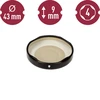 Deksel fi 43/4 zwart - 10st - 6 ['deksels voor potten', ' deksel 4 klemmen', ' doppen', ' deksels', ' zwarte deksel', ' deksel voor pot', ' doppen voor potten', ' deksel voor pot', ' deksels voor potten fi 43', ' deksels voor potten 4-klemmen', ' twist-off deksels', ' TO deksels', ' deksels 10 stuks', ' deksels voor kruiden', ' deksels voor flessen voor sappen']