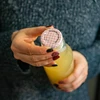 Deksel fi 43 geruit - 10 stuks - 15 ['doppen', ' deksels', ' voor potten', ' voor wecken', ' voor conserven', ' dop', ' deksel', ' voor pot fi 43', ' fi43']