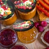Deksel fi 66/4 fruit op zwarte achtergrond - 10 stuks - 5 ['doppen', ' potten', ' doppen voor jam', ' opslag', ' potdeksels', ' seizoensfruit', ' deksels voor potten', ' deksel fi 66', ' klikdeksels']