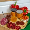 Deksel fi 66/4 stippen mix - 10 stuks. - 9 ['deksel voor pot', ' klikdeksels', ' deksels voor potten', ' TO deksels', ' twist-off deksels', ' deksels fi 66', ' deksels met stippen', ' deksels met stippen', ' deksels fi 66', ' deksels met 4 haken', ' browin deksels', '']