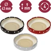 Dop fi 43 mm stippen mix - 10 stuks - 10 ['dop', ' dop met stippen', ' deksels voor potten', ' deksels met stippen', ' kleine deksels', ' deksels voor conserven', ' deksels voor conserven', ' deksels voor potten', ' gekleurde deksels', ' decoratieve deksels', ' decoratieve doppen']