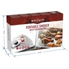 Draagbare roker met thermometer & fruit houtschilfers - 10 ['rokerij', ' rokerij', ' roken', ' roken', ' roken', ' roken', ' gerookt vlees', ' gerookt vlees', ' gerookte forel', ' gerookte kaas', ' gerookte varkenshaas']