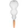 Drievoudige bewateringsbol (driekamer), transparant kleurloos, met keramische voet, 600 ml - 10 