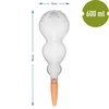 Drievoudige bewateringsbol (driekamer), transparant kleurloos, met keramische voet, 600 ml - 5 
