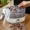 Droger voor paddenstoelen, fruit, groenten en kruiden met temperatuurregeling, 240W, transparant - 17 ['voedseldroger', ' paddenstoelendroger', ' gedroogd fruit', ' gedroogde groenten', ' voedselopslag', ' voedsel drogen', ' voedseldrogers', ' temperatuurregeling', ' transparante droger', ' dehydrator']