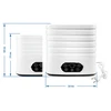 Droger voor paddenstoelen, fruit, groenten en kruiden met temperatuurregeling, 240W, wit - 13 ['voedseldroger', ' paddenstoelendroger', ' gedroogd fruit', ' gedroogde groenten', ' voedselopslag', ' voedsel drogen', ' voedseldrogers', ' temperatuurregeling', ' dehydrator']