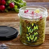 Eenvoudige pot 346ml fi 82 met kleurrijke opdruk "Yum Yum" en zwarte deksel, 3 stuks - 8 ['pot met opdruk', ' potten voor conserven', ' decoratieve potten', ' pot met opschrift', ' decoratieve pot', ' potten voor jam', ' glazen pot met deksel', ' pot voor conserven met deksel']