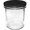 Eenvoudige pot 350ml met zwart deksel fi82 - 6st. - 2 ['set van potten', ' potten voor fermenteren', ' potten voor jam', ' potten met deksels', ' potten fi 82', ' potten met 6 clips deksels', ' potten met zwarte deksels', ' voor conserven', ' voor wecken', ' voor vlees', ' pottenverzameling']