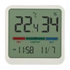 Elektronische kamertemperatuurmeter, wit - 2 ['elektronische thermometer', ' thermometer met klok en datum', ' thermometer met hygrometer', ' vochtigheidsmeting in de kamer', ' comfortmeter', ' thermometer met comfortindicator', ' multifunctionele thermometer', ' binnenthermometer', ' interne thermometer', ' draadloze thermometer', ' elektronische wandthermometer', ' weerstation', ' weerstation']