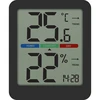 Elektronische kamertemperatuurmeter, zwart - 2 ['elektronische thermometer', ' hygrometer thermometer', ' draadloze thermometer', ' zwarte thermometer', ' thermometer met magneet', ' stijlvolle thermometer', ' binnenthermometer', ' welke thermometer voor appartement', ' moderne kamertemperatuurmeter', ' praktische thermometer', ' hoe het comfortniveau van de lucht te controleren']