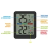 Elektronische kamertemperatuurmeter, zwart - 12 ['elektronische thermometer', ' hygrometer thermometer', ' draadloze thermometer', ' zwarte thermometer', ' thermometer met magneet', ' stijlvolle thermometer', ' binnenthermometer', ' welke thermometer voor appartement', ' moderne kamertemperatuurmeter', ' praktische thermometer', ' hoe het comfortniveau van de lucht te controleren']