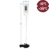 Elektronische keukenthermometer (-50°C tot +300°C) met etui, wit - 2 ['temperatuur', ' bakthermometer', ' oventhermometer', ' oven thermometer', ' keukenthermometer', ' kookthermometer', ' gastronomische thermometer', ' grillthermometer', ' voedselthermometer met sonde', ' vleesthermometer', ' thermometer met sonde', ' keukenthermometer met sonde', ' vleessonde']