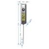 Elektronische keukenthermometer, LCD (-50°C tot +200°C) - 4 ['cadeau', ' keukenthermometer', ' thermometer met sonde', ' sonde voor thermometer', ' LCD-temperatuurdisplay', ' elektronische keukenthermometer']