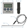Elektronische keukenthermometer met sonde (0°C tot 250°C) - 9 ['thermometer met sonde', ' elektronische thermometer', ' keukenthermometer', ' voedselthermometer', ' baktthermometer', ' voor frituren', ' voor koken', ' voor vlees', ' voor gebak']