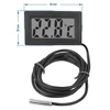 Elektronische thermometer met sonde - 2 ['elektronische thermometer', ' thermometer voor terrarium', ' thermometer voor distilleerapparaat', ' thermometer tot 110°C', ' waterdichte sonde', ' biothermometer']