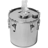 Fermentatie- en distillatiecontainer - roestvrij staal 18l, 5 klemmen - 4 ['fermentatiecontainer', ' distillatiecontainer', ' distilleercontainer', ' roestvrijstalen container', ' container 18 L']