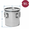 Fermentatie- en distillatiecontainer - roestvrij staal 18l, 5 klemmen - 13 ['fermentatiecontainer', ' distillatiecontainer', ' distilleercontainer', ' roestvrijstalen container', ' container 18 L']