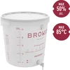 Fermentatiecontainer 30 L met deksel en kraan - 3 ['fermentatiecontainer', ' voor wijn', ' voor bier', ' voor beslag', ' fermentatie-emmer', ' emmer met schaalverdeling', ' emmer met schaal', ' emmer met kraan']
