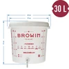 Fermentatiecontainer 30 L met deksel, kraan en buis UA - 14 ['fermentatiecontainer', ' voor wijn', ' voor bier', ' fermentatie-emmer', ' emmer met schaalverdeling', ' emmer met schaal', ' emmer met kraan', ' emmer 30 L', ' Ємність для бродіння']