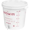 Fermentatiecontainer 30L met deksel en kraan DE - 14 ['voor fermentatie', ' voor wijn', ' voor bier', ' fermentor 30 L', ' fermentatie-emmer', ' fermentatiecontainer met schaal']